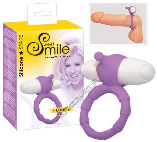 Wibrujący pierścień Smile Loop vibro ring purple