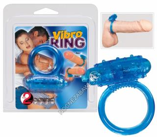 Wibrujący pierścień Vibrating cockring blue