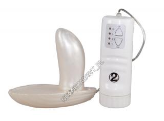 Wibrujący stymulator łechtaczki z penisem - 4 stopnie wibracji