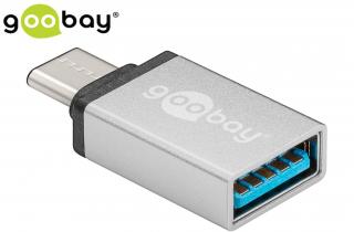Adapter USB-C na USB 3.0 Goobay srebrny