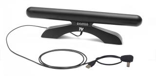 Antena pokojowa Sonus TV zas. USB wzm. +40dB