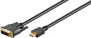 Kabel DVI-D (18+1) Single Link - HDMI Goobay 2m