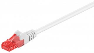 Kabel LAN Patchcord CAT 6 U/UTP biały 25m