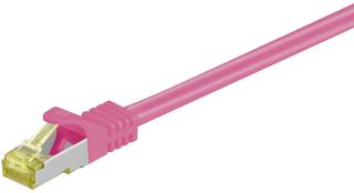 Kabel LAN Patchcord CAT 7 S/FTP pink - 15m