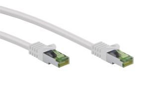 Kabel LAN Patchcord CAT 8.1 GHMT S/FTP biały 0,5m