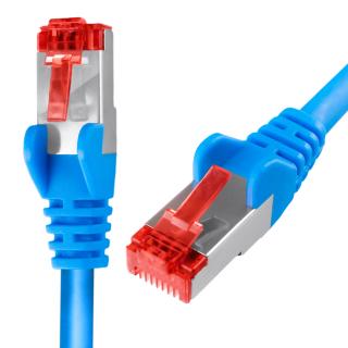 Kabel RJ45 CAT 6 S/FTP AWG27 LSZH niebieski 7.5m