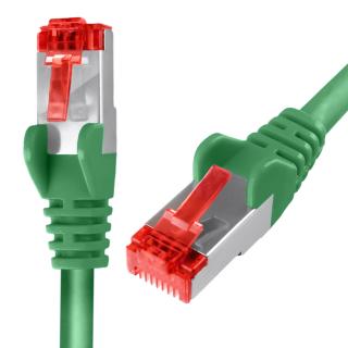 Kabel RJ45 CAT 6 S/FTP AWG27 LSZH zielony 1m