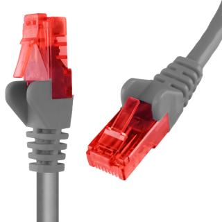 Kabel RJ45 CAT 6 U/UTP AWG24 szary 3m