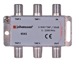 Odgałęźnik 4-krotny 5-2300 MHz Johansson 4542 20dB