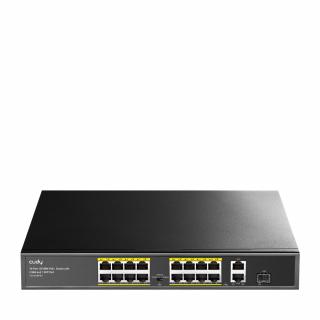 SWITCH PoE+ FS1018PS1 200W 16 +2x Gigabit SFP CCTV