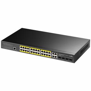 SWITCH PoE+ GS2028PS4 300W 4xSFP 24+4 Gigabit L2