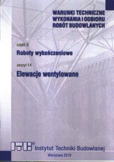 B14 Elewacje wentylowane