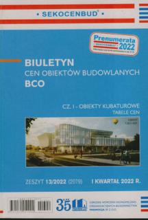 BCO cz 1 1 kw 2022 Biuletyn Cen Obiektów Budowlanych Obiekty kuba1/2021