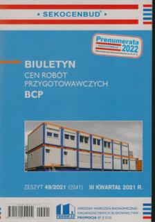 BCP 3/2021 Biuletyn cen robót przygotowawczych