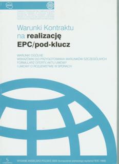 FIDIC 027 Warunki kontraktu na realizację EPC pod klucz          niebieski