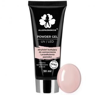 AllePaznokcie Akrylożel Budujący Powder Gel 30 ml - Nude