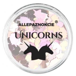 AllePaznokcie Ozdoba Do Paznokci Holo Unicorn - Nr 2 Złoto Różowy