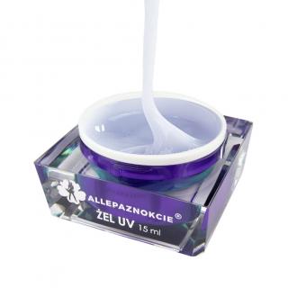 AllePaznokcie Żel Budujący Do Paznokci Jelly - Pearl White Glitter 15 ml