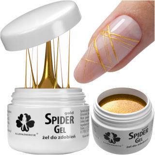 AllePaznokcie Żel Do Zdobień Spider Gel 3 ml - Gold