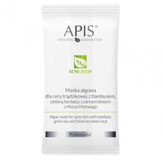 Apis Acne-Stop Maska Algowa Dla Cery Trądzikowej z Bambusem, Zieloną Herbatą 20 g