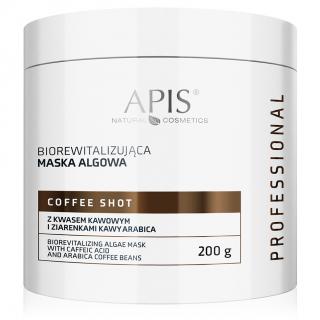 Apis Coffee Shot Biorewitalizująca Maska Algowa z Kwasem Kawowym i Ziarenkami Kawy Arabica 200 g