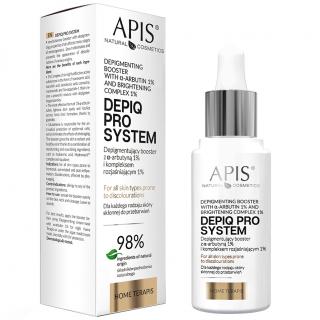 Apis Depiq Pro System Depigmentujący Booster z Alfa-Arbutyną 1% i Kompleksem Rozjaśniającym 1% 30 ml