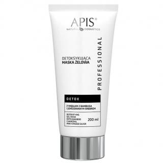 Apis Detox Maska Żelowa Detoksująca z Węglem z Bambusa i Jonizowanym Srebrem 200 ml