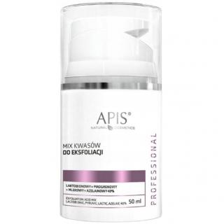 Apis Mix Kwasów Do Eksfoliacji Laktobionowy + Pirogronowy + Mlekowy + Azelainowy 40% 50ml