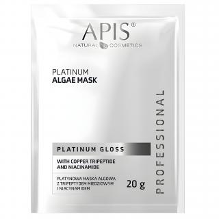 Apis Platinum Gloss Platynowa Maska Algowa z Tripeptydem Miedziowym i Niacynamidem 20 g