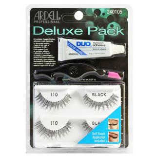 Ardell Deluxe 2-Pack 110 Zestaw - Rzęsy + Klej Duo + Aplikator