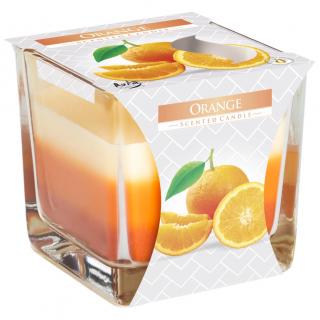 Bispol Świeca Zapachowa Trójkolorowa 170 g - Pomarańcza