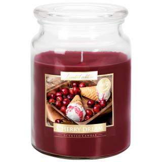 Bispol Świeca Zapachowa w Szkle 500 g - Cherry Dream