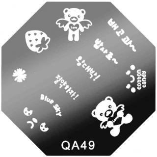 Blaszka Płytka Do Stempli Stampingu - QA49