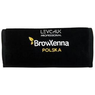BrowXenna Ręcznik Frotte z Nadrukiem Czarny 30 x 50 cm