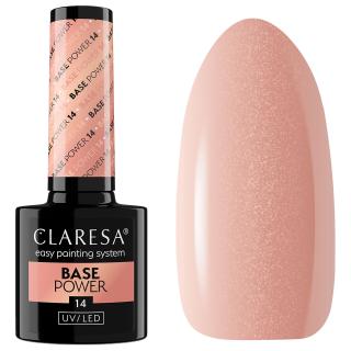 Claresa Baza Hybrydowa Base Power 5g - 14 Deep Nude z Drobinkami