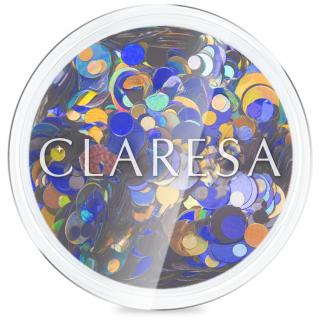 Claresa Confetti Dropsy Cekiny Do Zdobień Paznokci - Nr 03 Blue