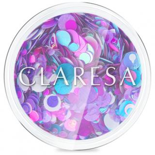 Claresa Confetti Dropsy Cekiny Do Zdobień Paznokci - Nr 07 Purple