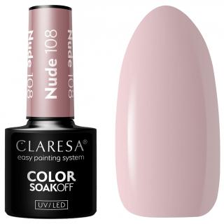 Claresa Lakier Hybrydowy UV/LED 5g - Nude 108