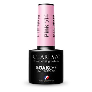 Claresa Lakier Hybrydowy UV/LED 5g - Pink 514