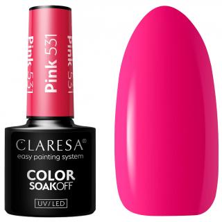 Claresa Lakier Hybrydowy UV/LED 5g - Pink 531