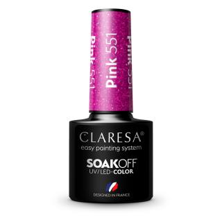 Claresa Lakier Hybrydowy UV/LED 5g - Pink 551