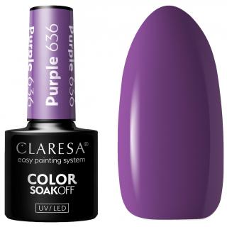 Claresa Lakier Hybrydowy UV/LED 5g - Purple 636