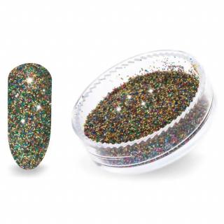 Claresa Pyłek Ozdoba Do Paznokci Candy Effect - Nr 02 Gold Multicolor