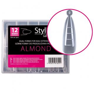 Claresa Stylistic Górne Formy Dual Form - Almond 120 szt