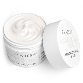 Claresa Żel Budujący Do Paznokci Rubber Gel 12 g - Nr 10 Mleczna Biel