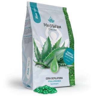 Clavier MediWax Wosk Do Depilacji w Dropsach 1000 g - Aloe Vera