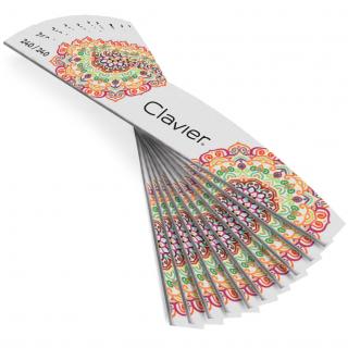 Clavier Pilnik Do Paznokci Łódka Mandala 240/240 - 10 szt