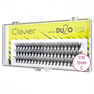 Clavier Rzęsy Kępki Du2o Double Volume - 10 mm 0,10 C