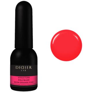 Didier Lab Baza Lakier Kauczukowy Polybase - Neon Orange Pink 10 ml