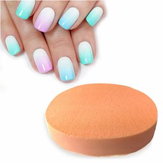 Gąbeczka Do Ombre Makijażu Okrągła 8,5 cm - Pomarańczowa 1 szt